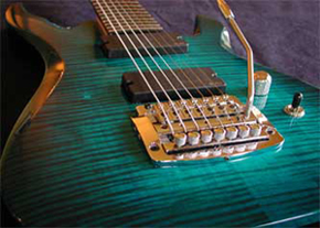 Custom guitar final assembly