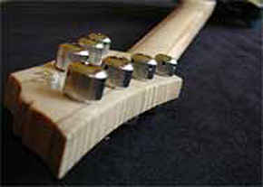 Custom guitar headstock