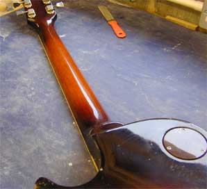 Les Paul neck break back of neck.