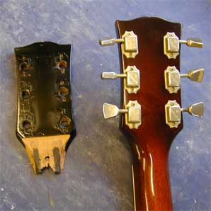 Old neck break parted from Les Paul